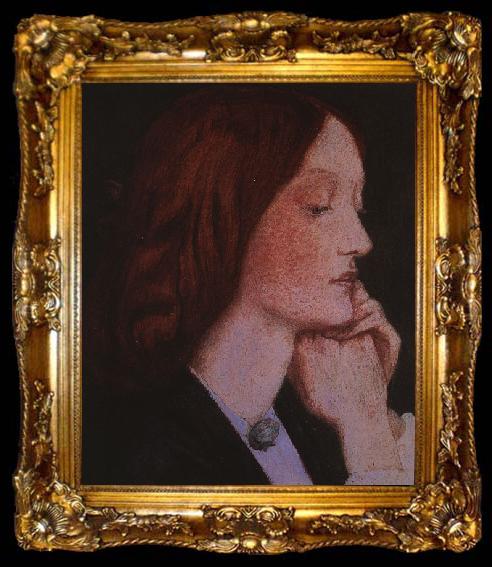 framed  Dante Gabriel Rossetti Portrait of Elizabeth Siddal, ta009-2